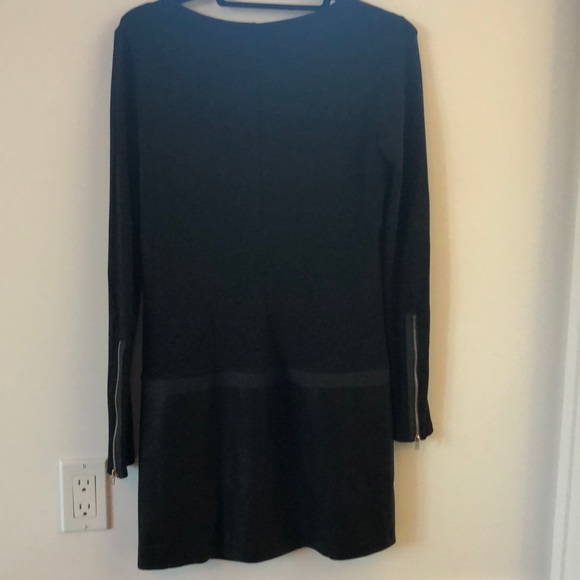 Theory leather and knit dress - Picture 2 of 3
